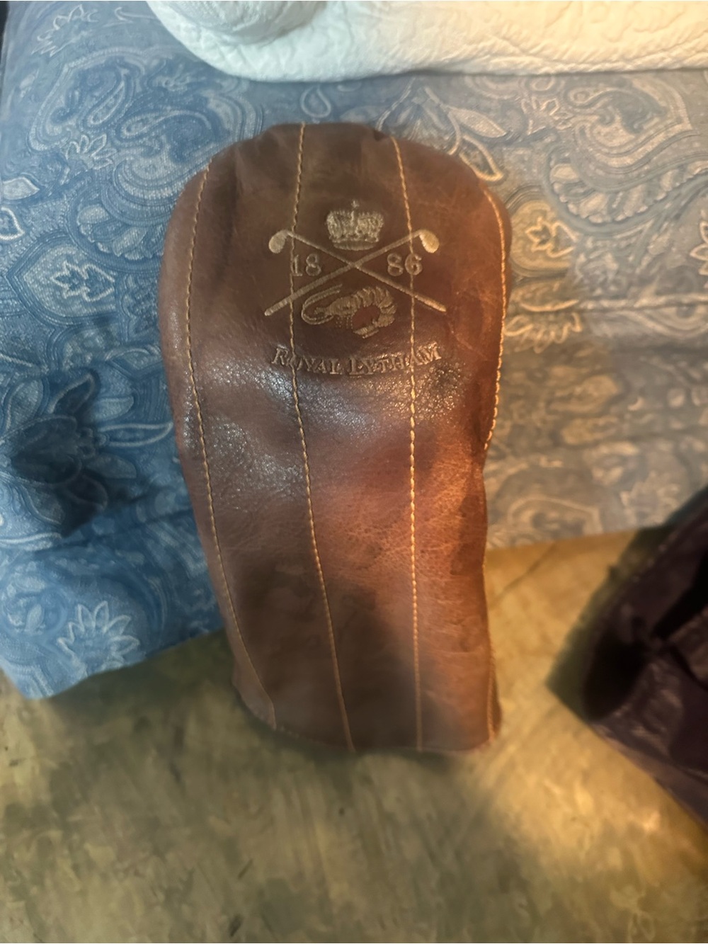 Brown Leather Men’s driver Headcover Royal Lythm